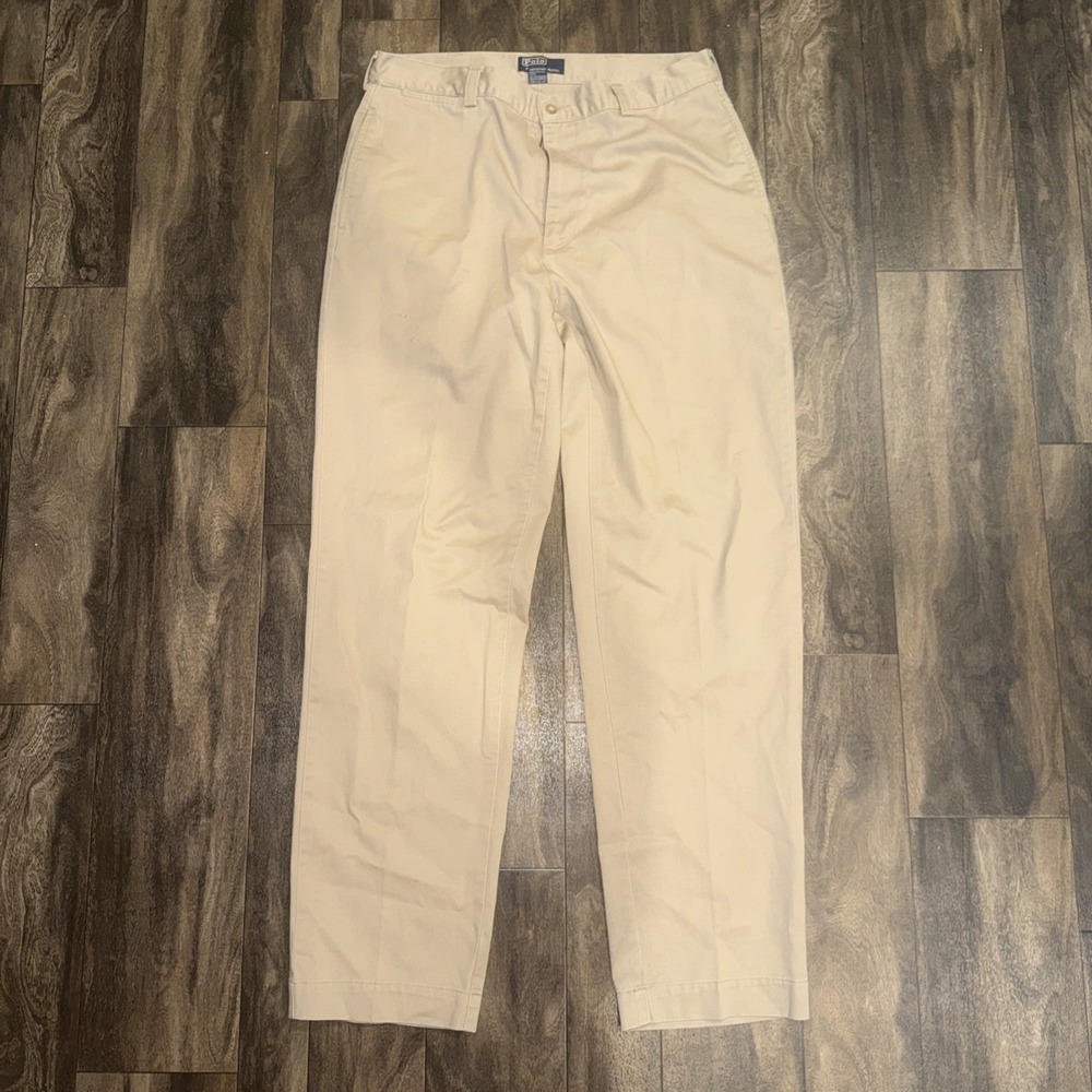 Polo By Ralph Lauren Classic Chino Pants Straight Leg Men's Size 36/34 Beige